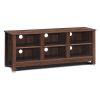 Universal Wooden TV Stand for TVs up to 60 Inch with 6 Open Shelves