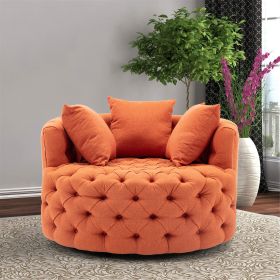 Modern&nbsp; Akili swivel accent chair&nbsp; barrel chair&nbsp; for hotel living room / Modern&nbsp; leisure chair&nbsp;Orange