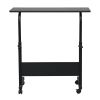 Removable P2 15MM Chipboard & Steel Side Table Black