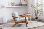 Wood Frame Armchair; Modern Accent Chair Lounge Chair for Living Room