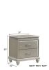 Valiant - Nightstand - Pearl Silver