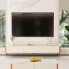 Modern TV Entertainment Center With Storage, Home High-end Media Control Center, Solid Wood Furniture