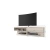 Manhattan Comfort Astor 70.86 Modern Floating Entertainment Center 1.0 with Media Shelves in Off White