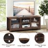 Universal Wooden TV Stand for TVs up to 60 Inch with 6 Open Shelves