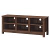 Universal Wooden TV Stand for TVs up to 60 Inch with 6 Open Shelves