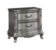 ACME Ausonia Nightstand, Antique Platinum Finish BD00604