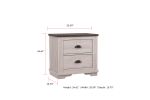 Coralee - Nightstand - Light Gray