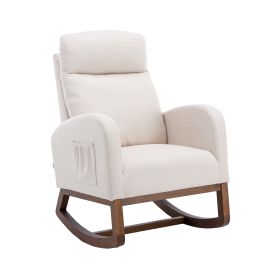 COOLMORE living room Comfortable rocking chair living room chair (Color: as Pic)