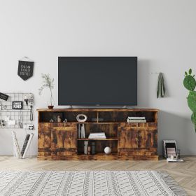 TV Stand ,Modern Wood Universal Media Console,Home Living Room Furniture Entertainment Center (Color: as Pic)