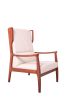 Vintage Solid Wood Rattan Chair, Arm Chair,Dining Chiar, For Dining Room, living Room, Outdoor, 28.3"x31.5"x43.3"