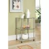 Classic Glass Tall 3 Tier End End Table