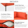 Modern Style Sofa Linen Fabric Loveseat Small Love Seats Couch for Small Spaces; Living Room; Apartment