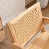 Vintage Solid Wood Rattan Chair, Arm Chair,Dining Chiar, For Dining Room, living Room, Outdoor, Natural