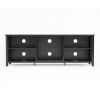 WESOME TV Stand Storage Media Console Entertainment Center; Tradition Black