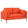 2 Piece Sofa Sets Modern Linen Fabric Upholstered Loveseat and 3 Seat Couch Set Furniture for Different Spaces; Living Room; Apartment(2+3 seat)