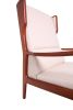 Vintage Solid Wood Rattan Chair, Arm Chair,Dining Chiar, For Dining Room, living Room, Outdoor, 28.3"x31.5"x43.3"