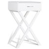 Modern Nightstand X-Shape Drawer Accent Side End Table