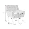 Modern Soft Linen Material Ergonomics Accent Chair Living Room Chair Bedroom Chair Home Chair With Black Legs For Indoor Home