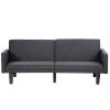 Futon Sofa Bed Convertible Sectional Sleeper Couch, Loveseat Bed with Tapered Legs for Living Room, Study, Dorm, Office